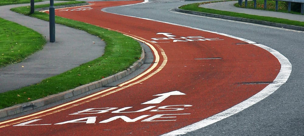 Connect Consultants sustainable travel bus lane image